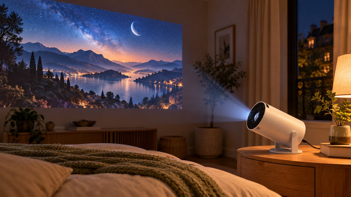 Ambiance cinéma à la maison avec le vidéoprojecteur HY300 Pro