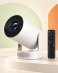 HY300 Pro+ blanc avec enceinte intégrée et télécommande