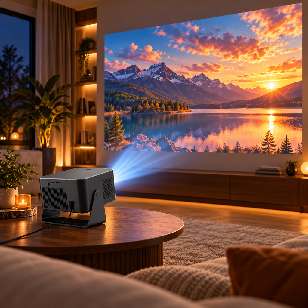 HY350 MAX GT projection dans un salon